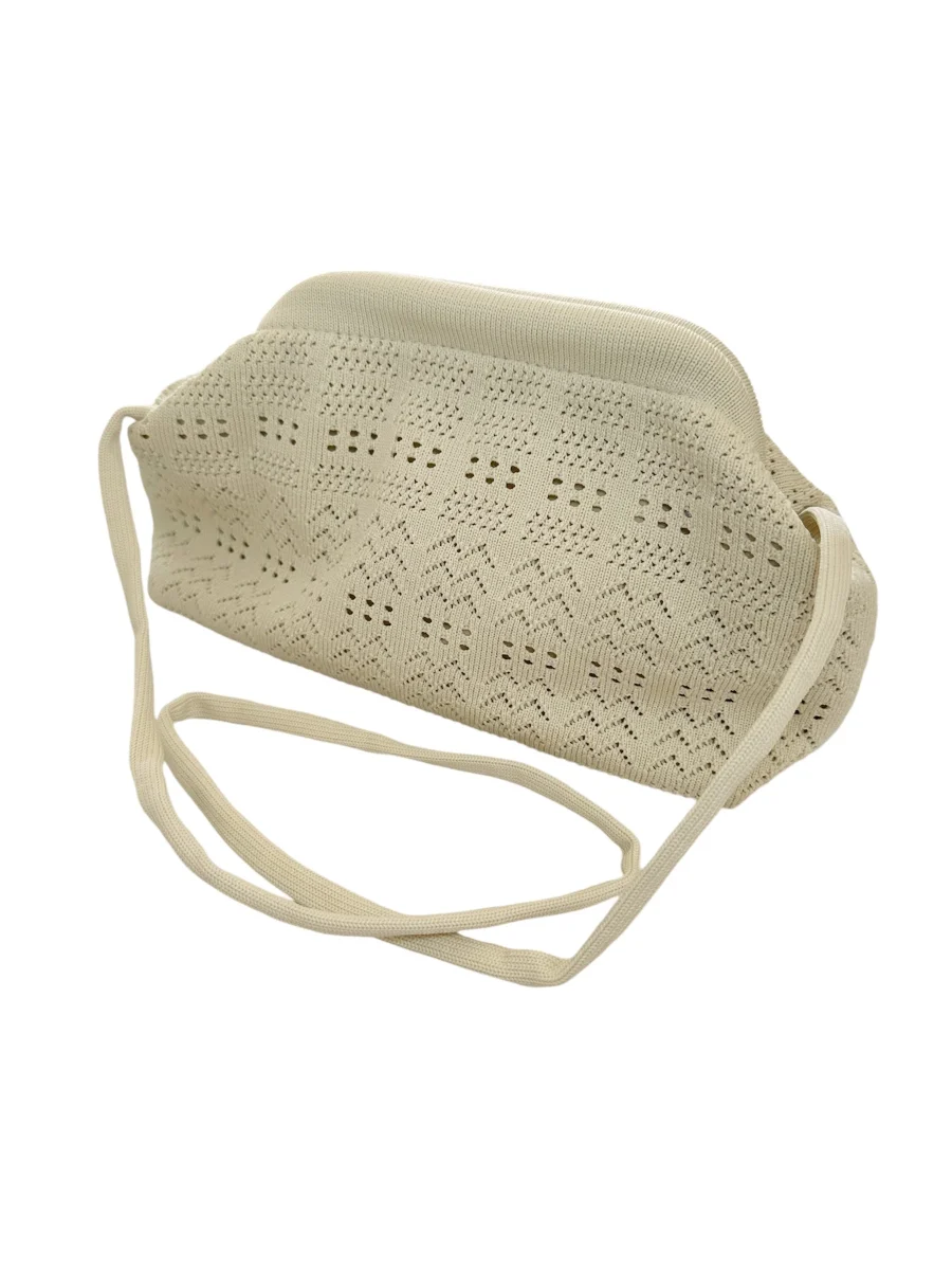 Pico - Small Rosalia Clutch, Ivory Lace