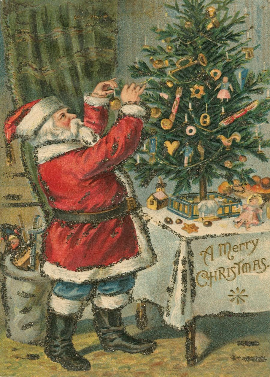 Santa Trims the Tree Puzzle