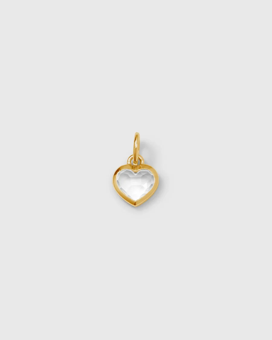 Syster P - Beloved Heart Pendant Guld, Crystal