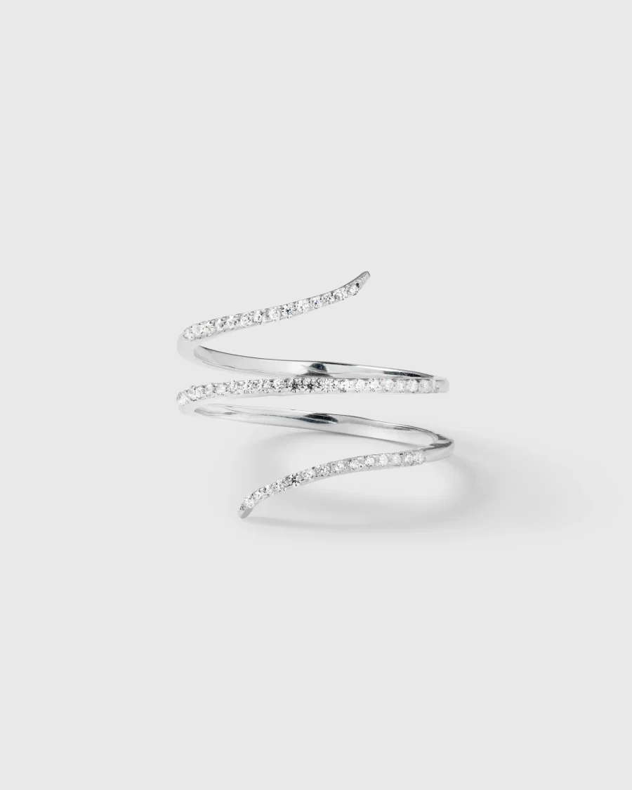 Syster P - Sparkle Wrap Ring Silver