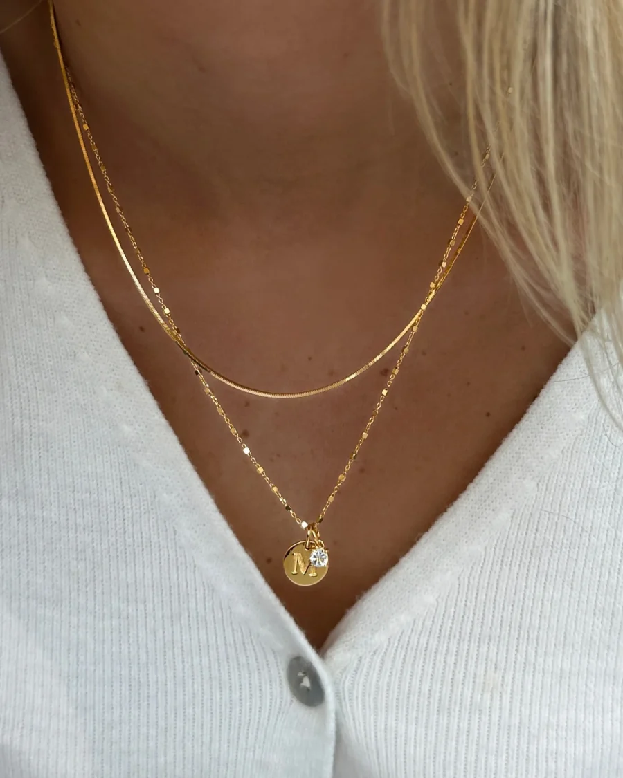 Syster P - Beloved Solo Nova Pendant Guld, Vit Topaz - Bild 2